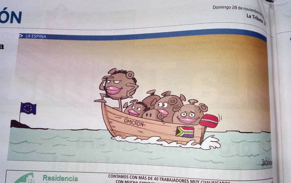 The newspaper La Tribuna de Albacete and its cartoonist apologise for a cartoon