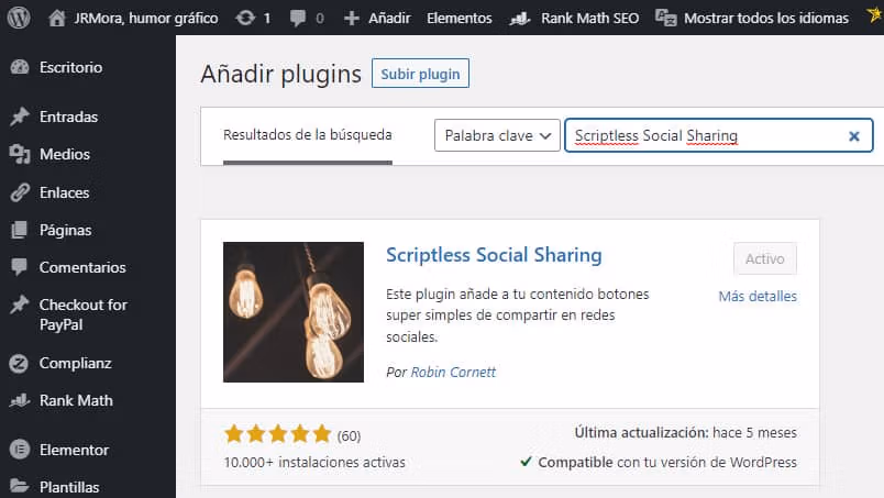 Scriptless Social Sharing, il plugin leggero per i pulsanti di condivisione sociale 1