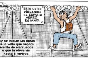 Comienzan las obras de para elevar 6 metros la valla de Melilla