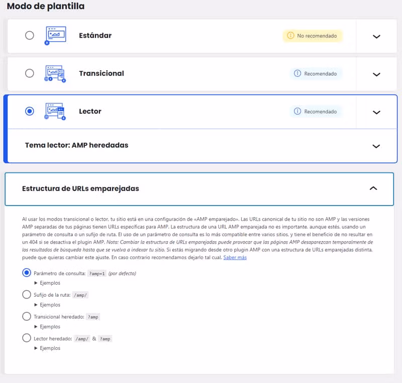 Deaktivering af AMP-sider i WordPress 3