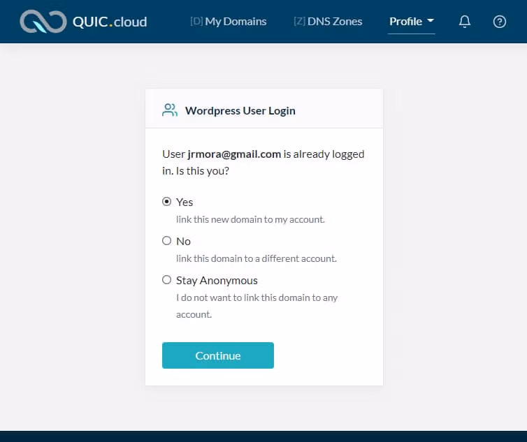 Configurar y activar QUIC.cloud CDN en LiteSpeed