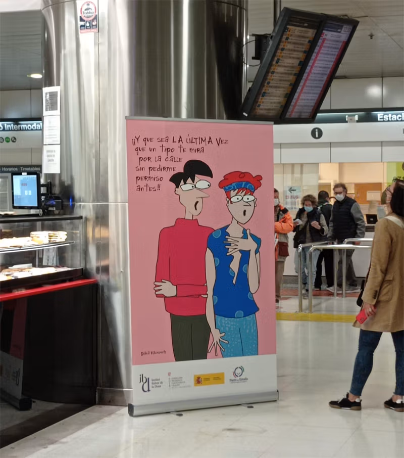 Retiran una viñeta de una exposición de Diana Raznovich tras las quejas de los jueces