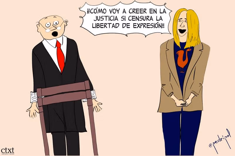 Retiran una viñeta de una exposición de Diana Raznovich tras las quejas de los jueces