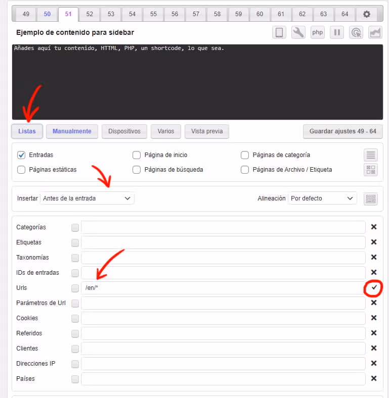 Mostrar contenido distinto según el idioma en WordPress 8