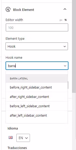 sidebar Mostrar contenido distinto según el idioma en WordPress 4