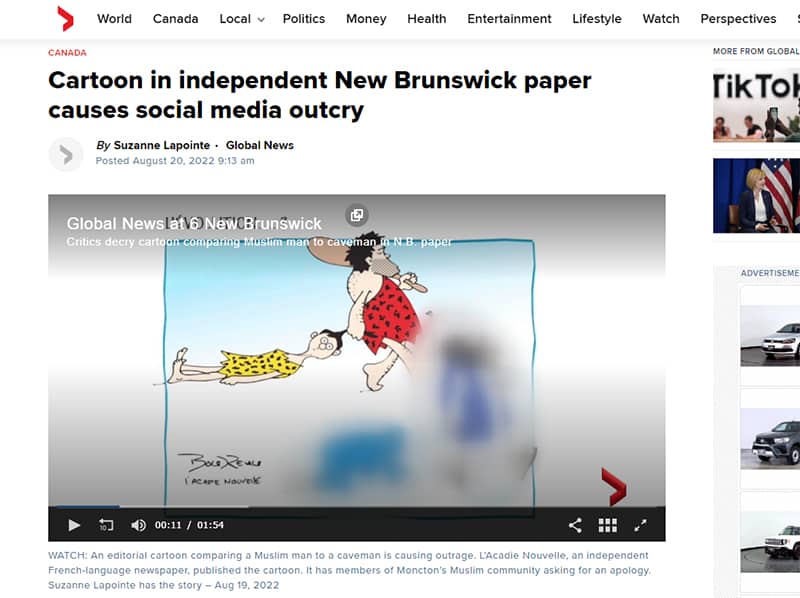 Jornal canadiano retira desenhos depois de queixas da comunidade muçulmana