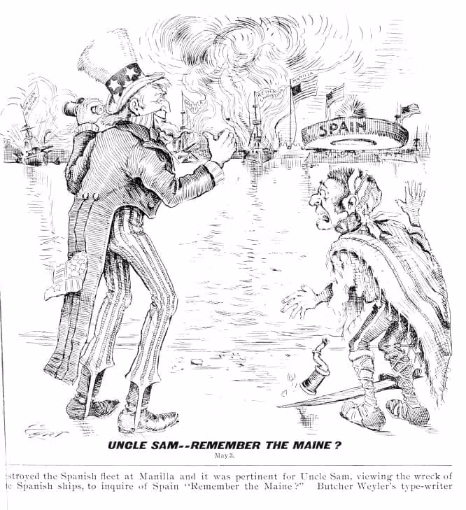 bartrich-spain-maine De Spaans-Amerikaanse oorlog van 1898 in vignetten 8
