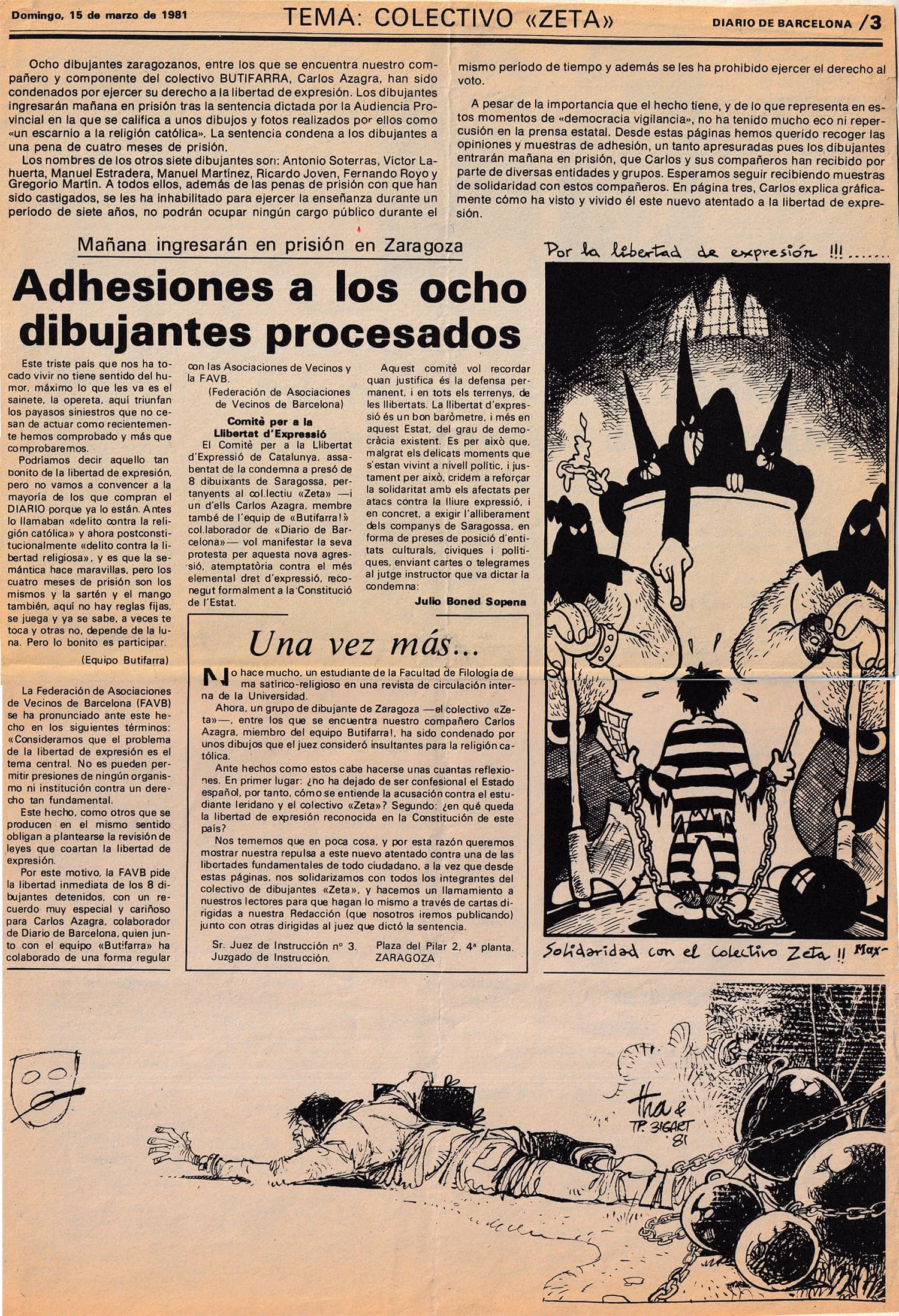 Ocho dibujantes a las puertas de la cárcel 7