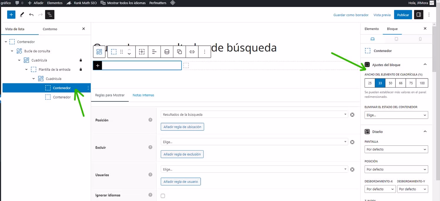 Tilpas WordPress' søgeresultatside med GeneratePress og GenerateBlocks 11