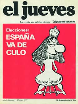 El Jueves, primera portada
