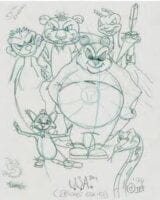 Uno de los bocetos que Jayme Gordon incluía en su demanda contra Dreamworks