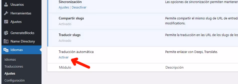 Polylang 3.6 Pro añade la opción de traducción automática usando la API de DeepL 1