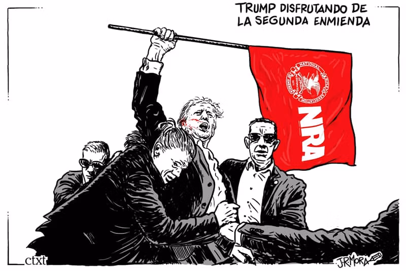 Trump se bucură de al doilea amendament Trump se bucură de al doilea amendament