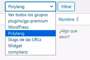 Traducir cualquier cadena con Polylang