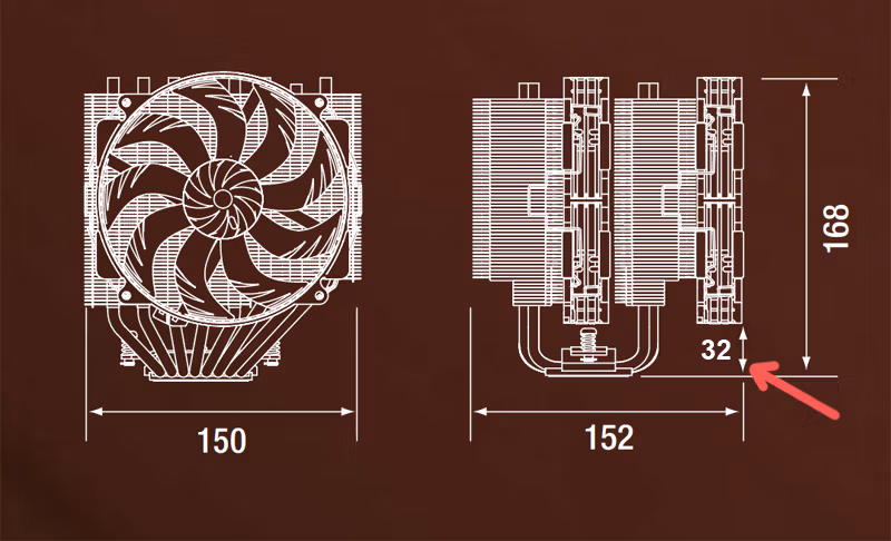 Noctua NH-D15 Generation 2, šelma 3