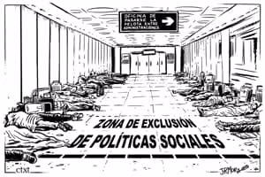 Zona de exclusión de políticas sociales