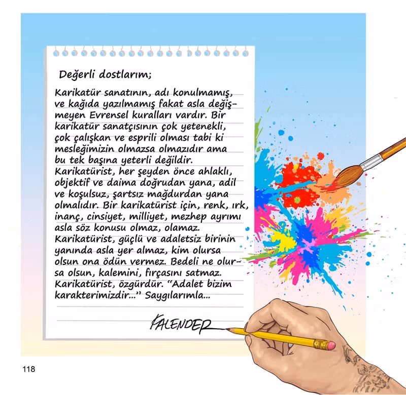 Detienen al dibujante turco Öznur Kalender acusado de insultar al presidente Erdoğan 2