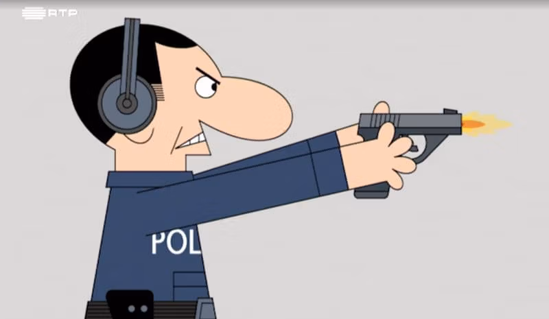 La policía portuguesa demanda a RTP y a la dibujante Cristina Sampaio La policía portuguesa demanda a RTP y a la dibujante Cristina Sampaio