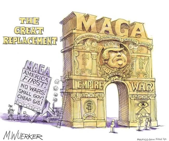 Viñeta de Matt Wuerker del  2 de marzo de 2016 en Politico