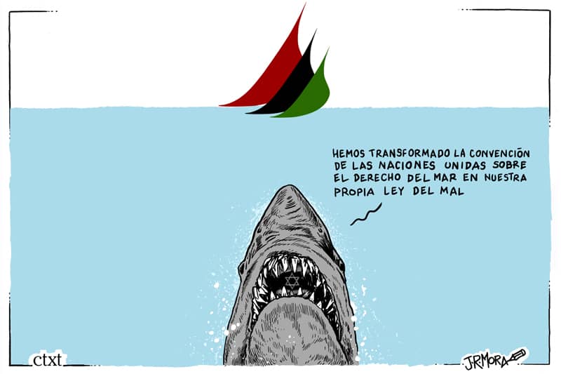 Israel secuestra a dos activistas de la Flotilla Global Sumud