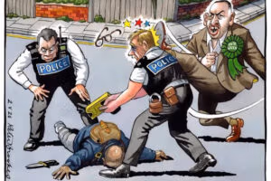 El líder del Partido Verde británico califica de "vil caricatura antisemita" una viñeta publicada The Times