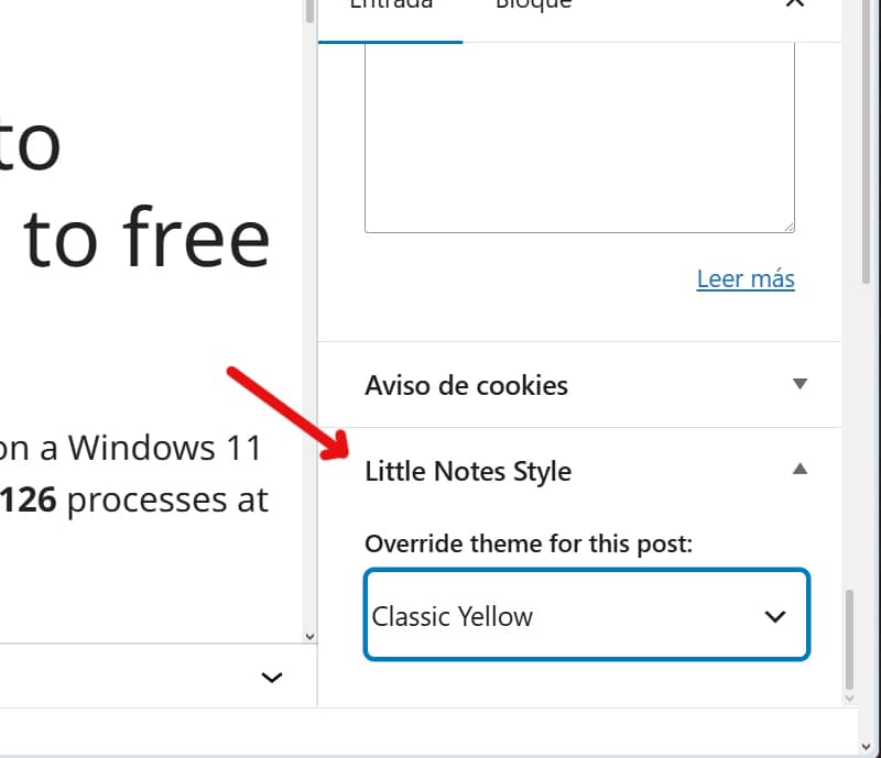 Piccole note, plugin per aggiungere note nella vista pubblica 5