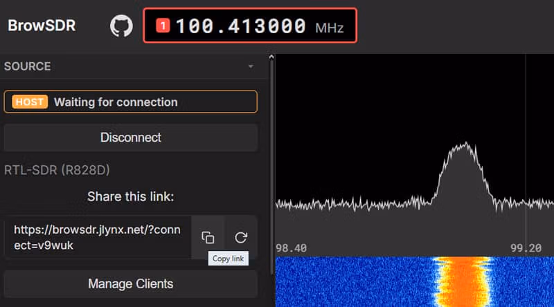 BrowSDR, a comprehensive SDR receiver for your browser that allows you to share your SDR 3