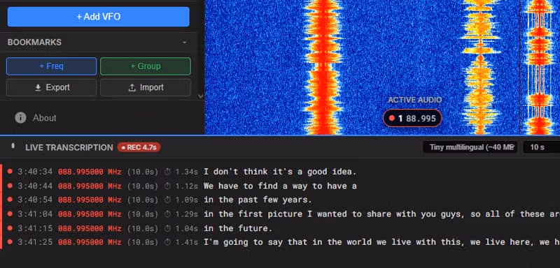 BrowSDR, a comprehensive SDR receiver for your browser that allows you to share your SDR 4
