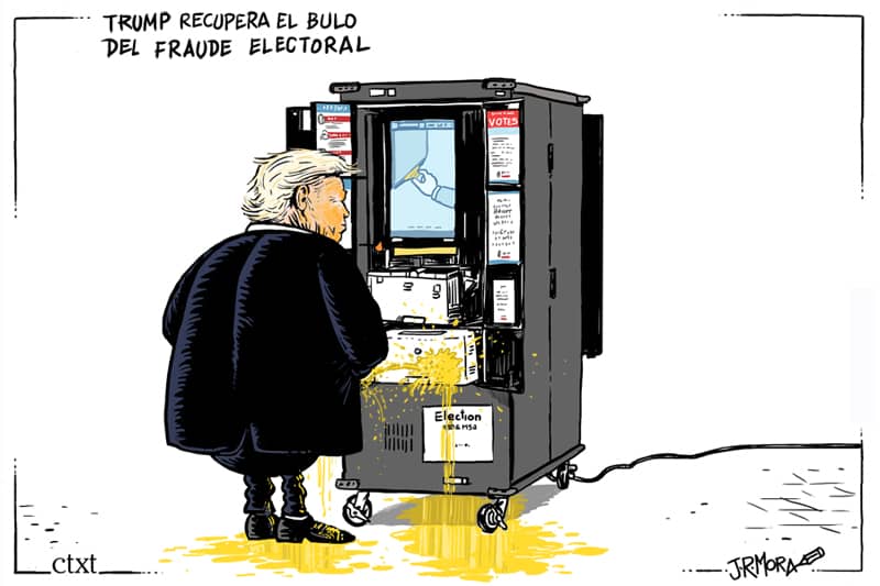 Trump recupera el bulo del fraude electoral Trump recupera el bulo del fraude electoral