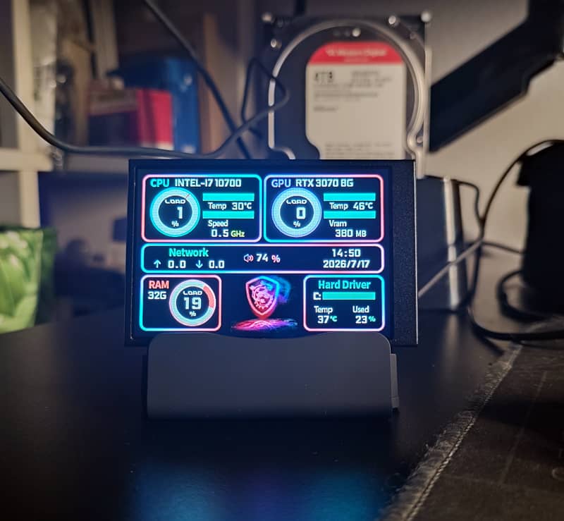 Turing, pantalla secundaria IPS USB de 3.5 pulgadas. Diseña tu plantilla desde cero 27