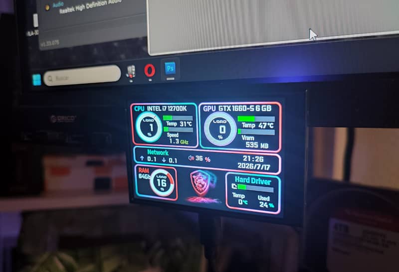 Turing, pantalla secundaria IPS USB de 3.5 pulgadas. Diseña tu plantilla desde cero 19
