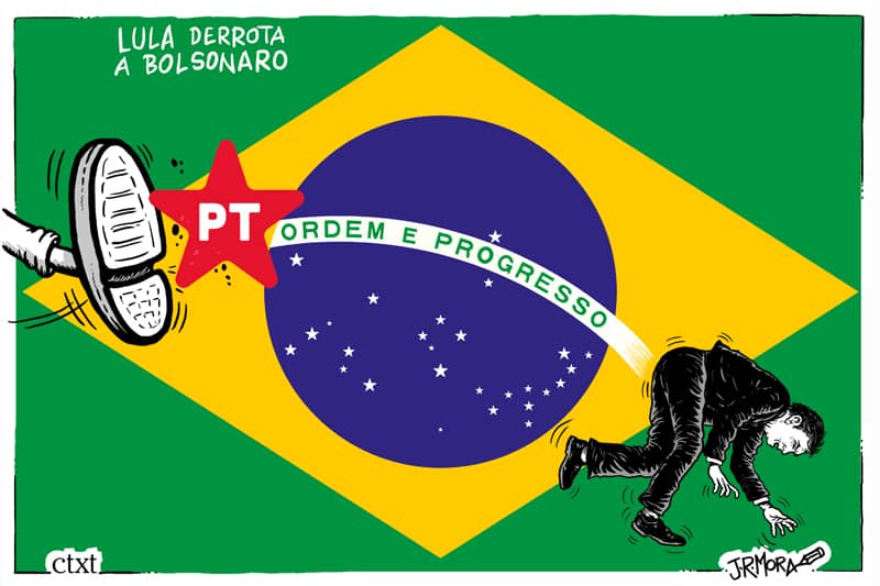 Lula derrota a Bolsonaro