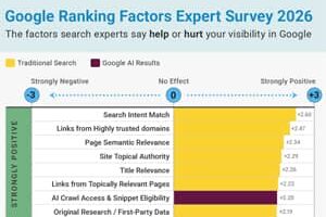 103 factores de posicionamiento en Google en una imagen