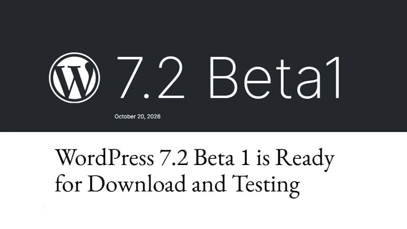 Algunas cosas de WordPress 7.2